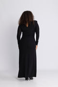 Alva Maxi Glitter Dress - Svart