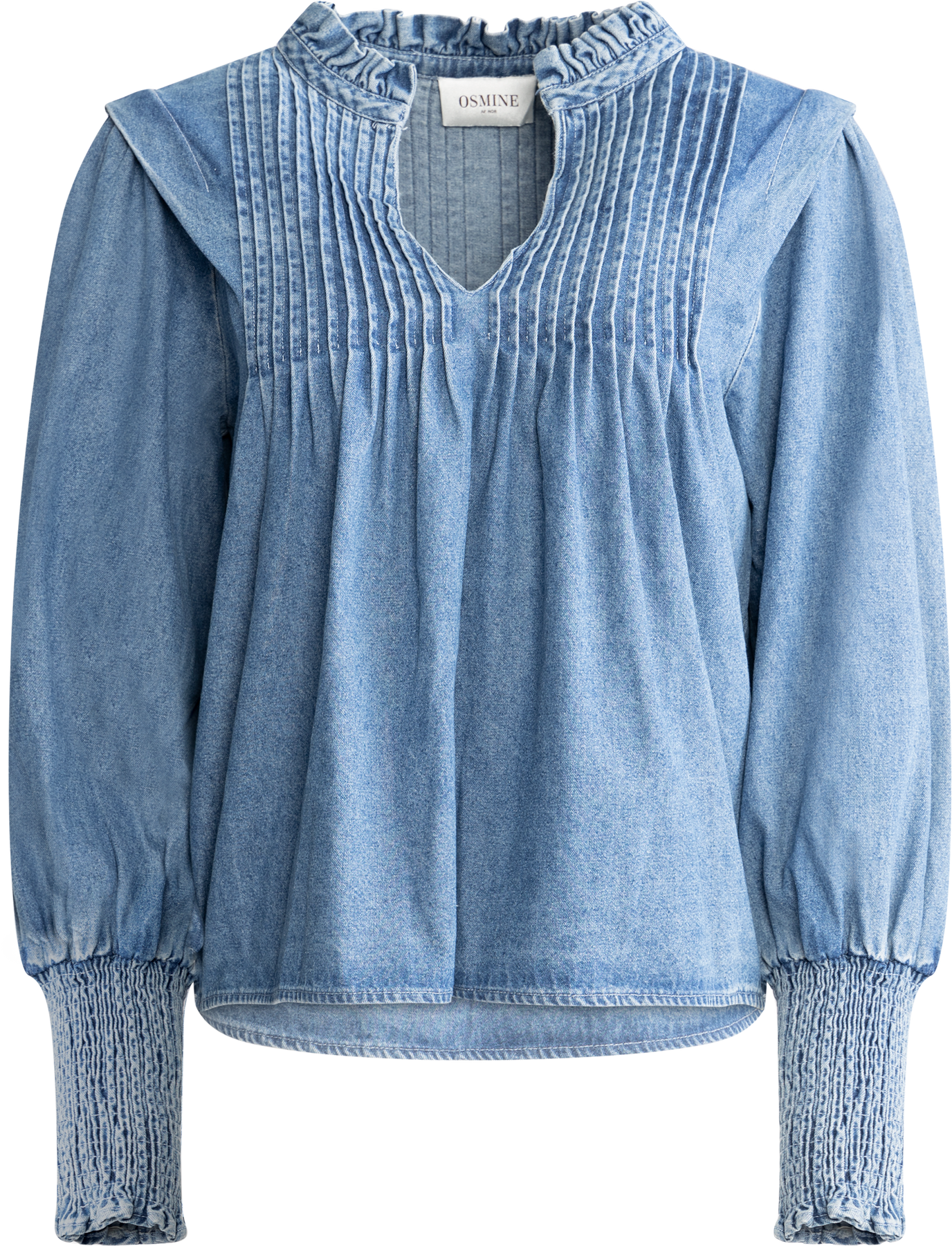 Emma Denim Blouse - Blue