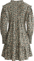 Embla Cord Print Dress - Green