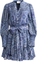 Gertrude Patch Dress - Navy