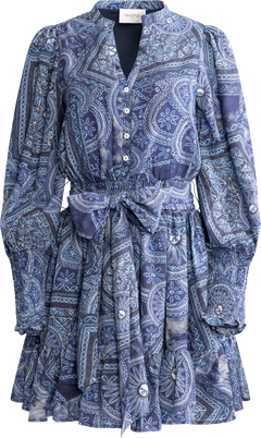 Gertrude Patch Dress - Navy