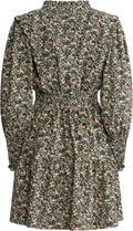 Evina Cord Print Dress - Green