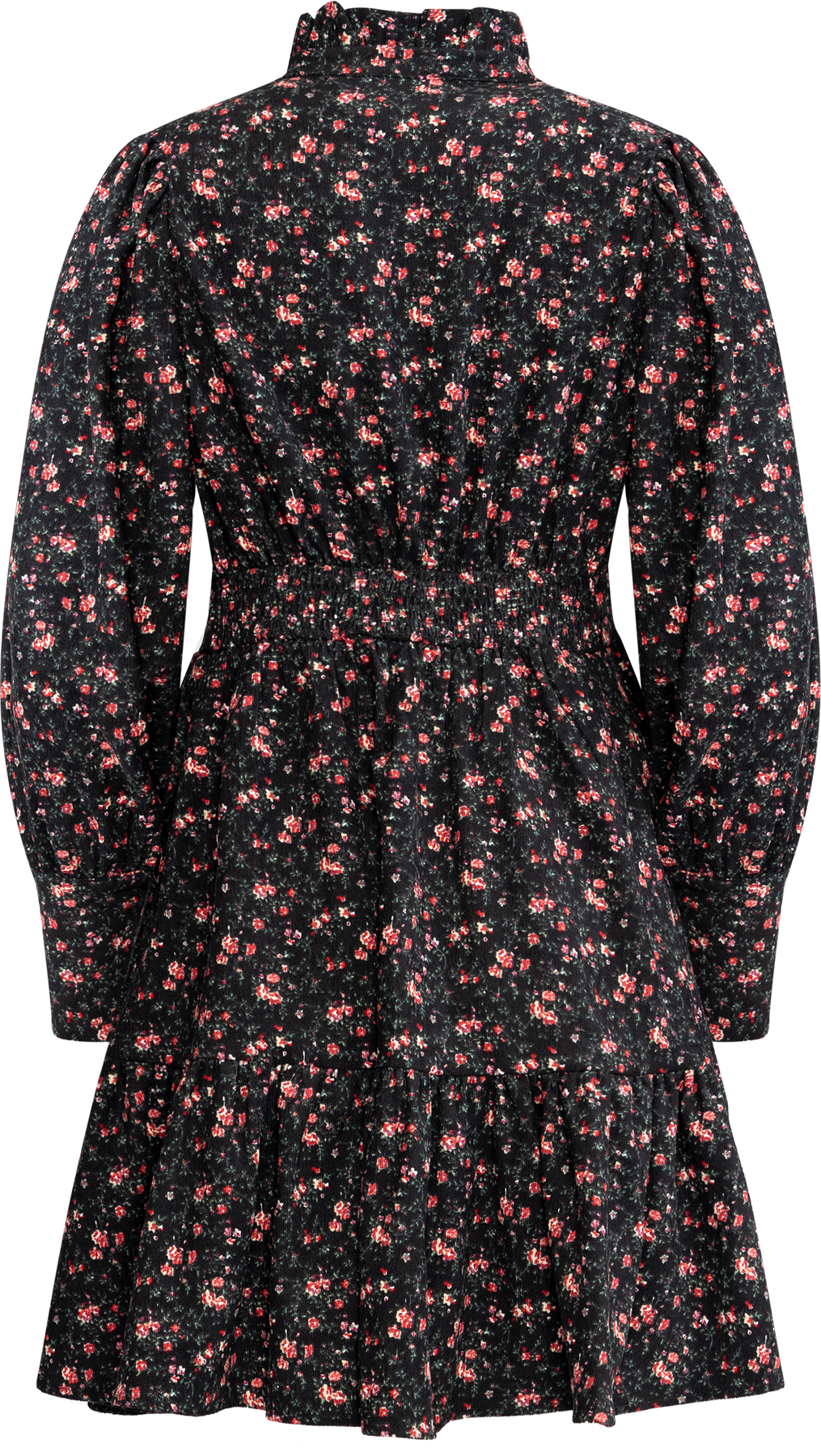 Liv Cord Print Dress - Black