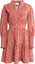 Evina Cord Print Dress - Pink