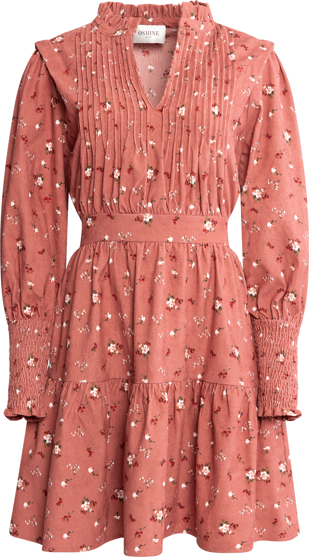 Evina Cord Print Dress - Pink