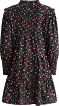 Embla Cord Print Dress - Black