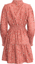 Evina Cord Print Dress - Pink
