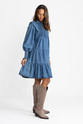 Embla Denim Dress - Blue