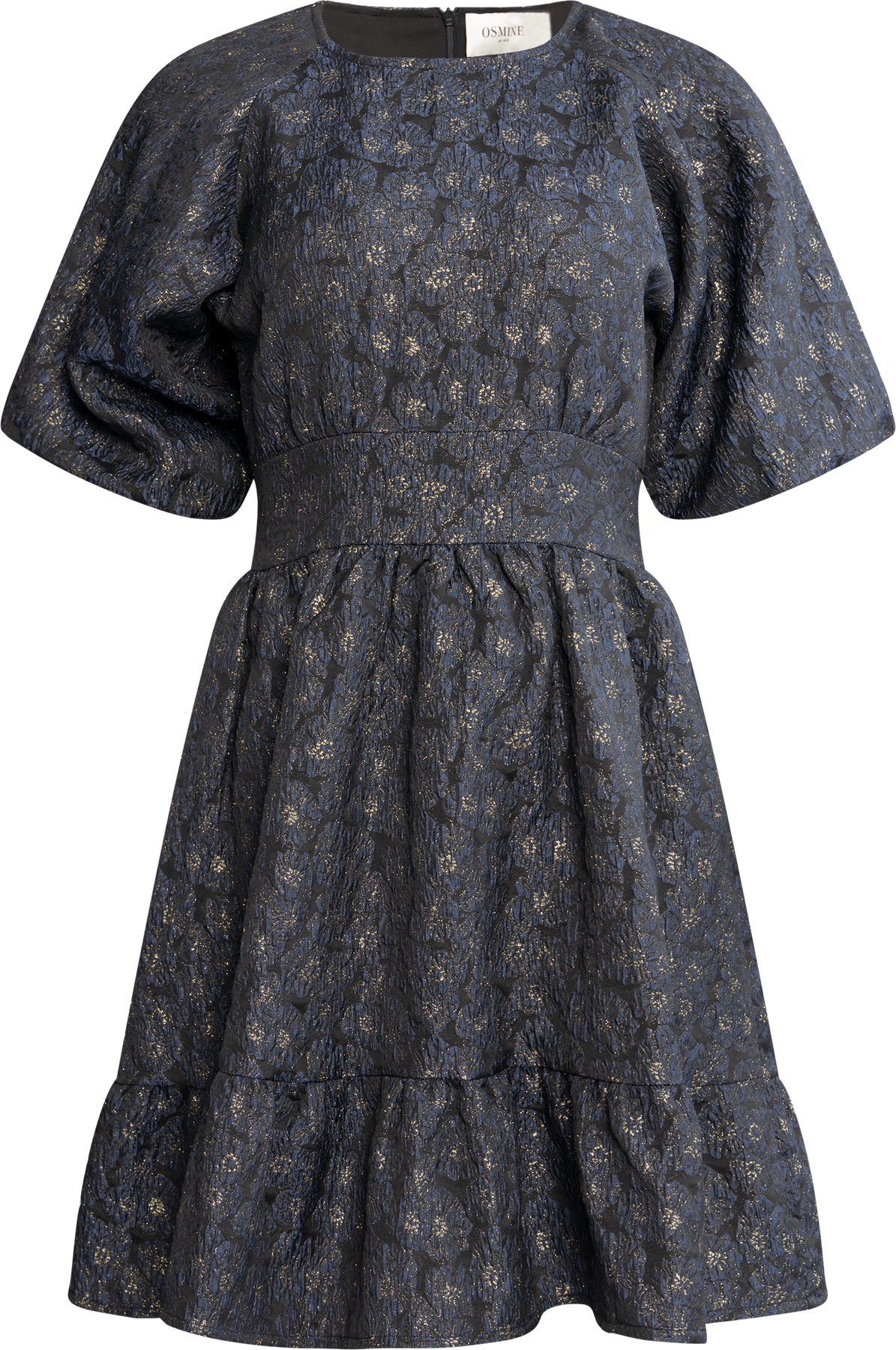 Svanhild Brocade Dress - Navy