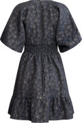 Svanhild Brocade Dress - Navy