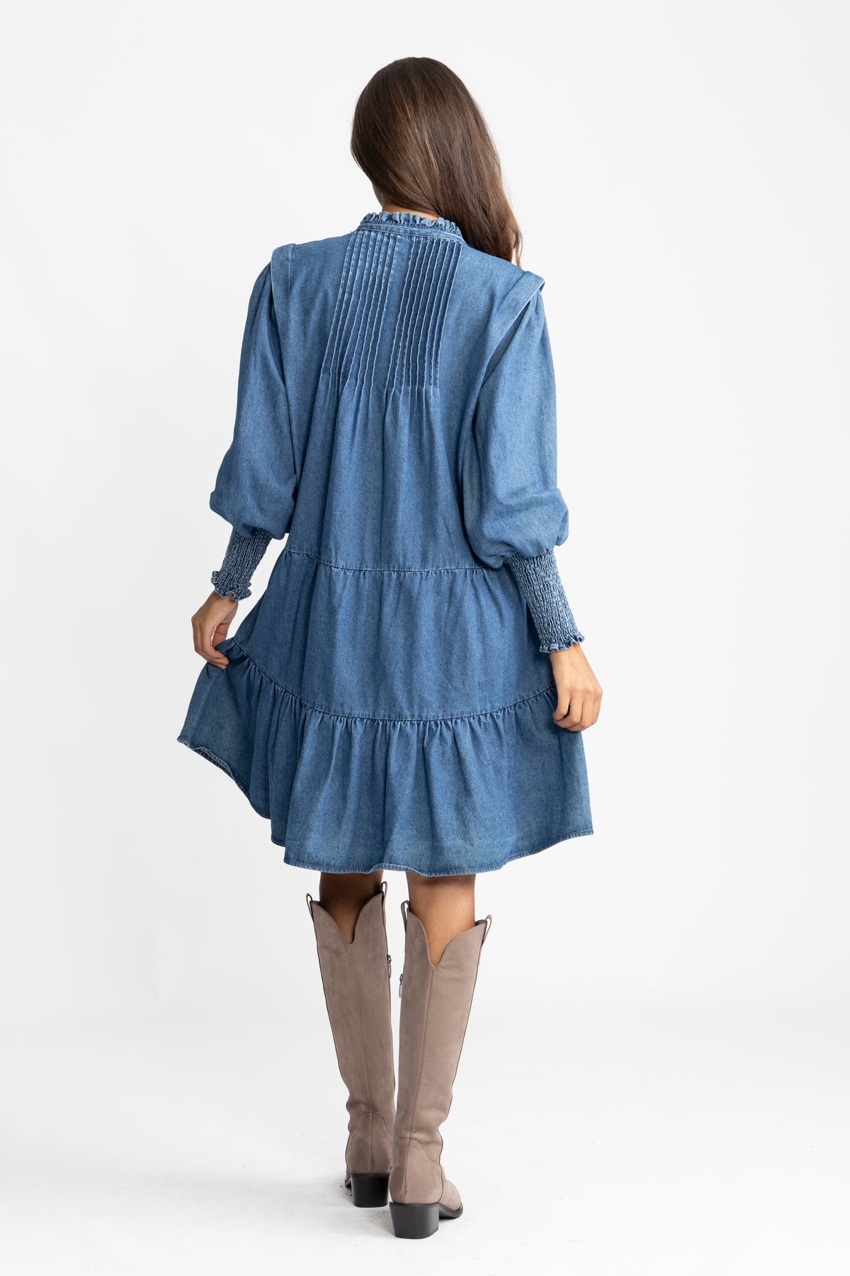 Embla Denim Dress - Blue