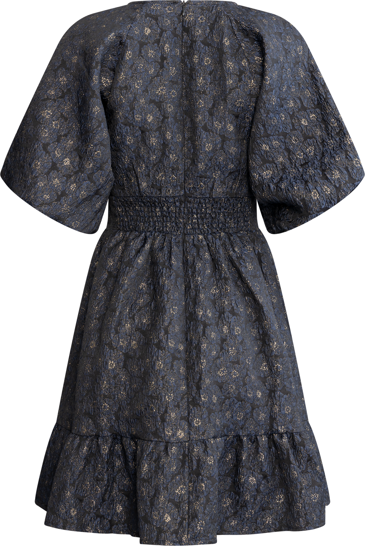 Svanhild Brocade Dress - Navy