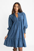 Embla Denim Dress - Blue