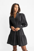 Evina Denim Dress - Black