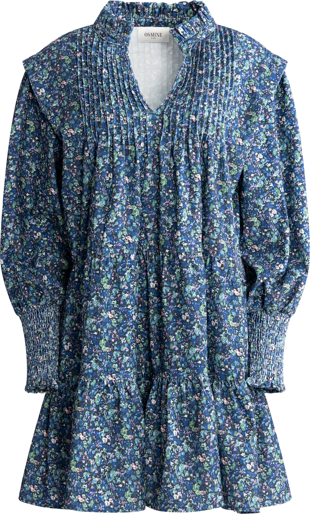 Embla Cord Print Dress - Blue