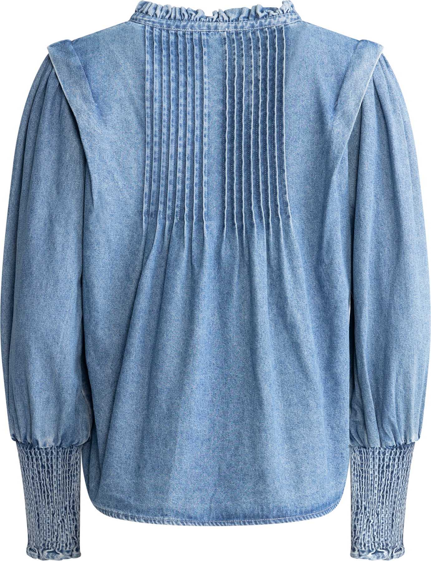 Emma Denim Blouse - Blue