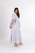 Cotton Slub Shirt Dress - Flower Market
