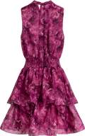 Idun Mini Dress - Fuchsia Flower