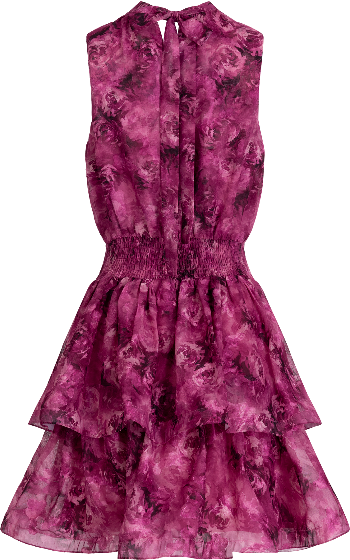 Idun Mini Dress - Fuchsia Flower