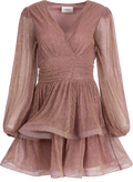 Jade Wave Dress - Light Pink Sparkle