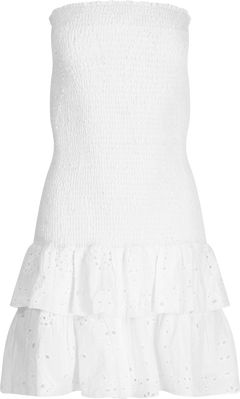 Kanutte Embroidery Dress - White