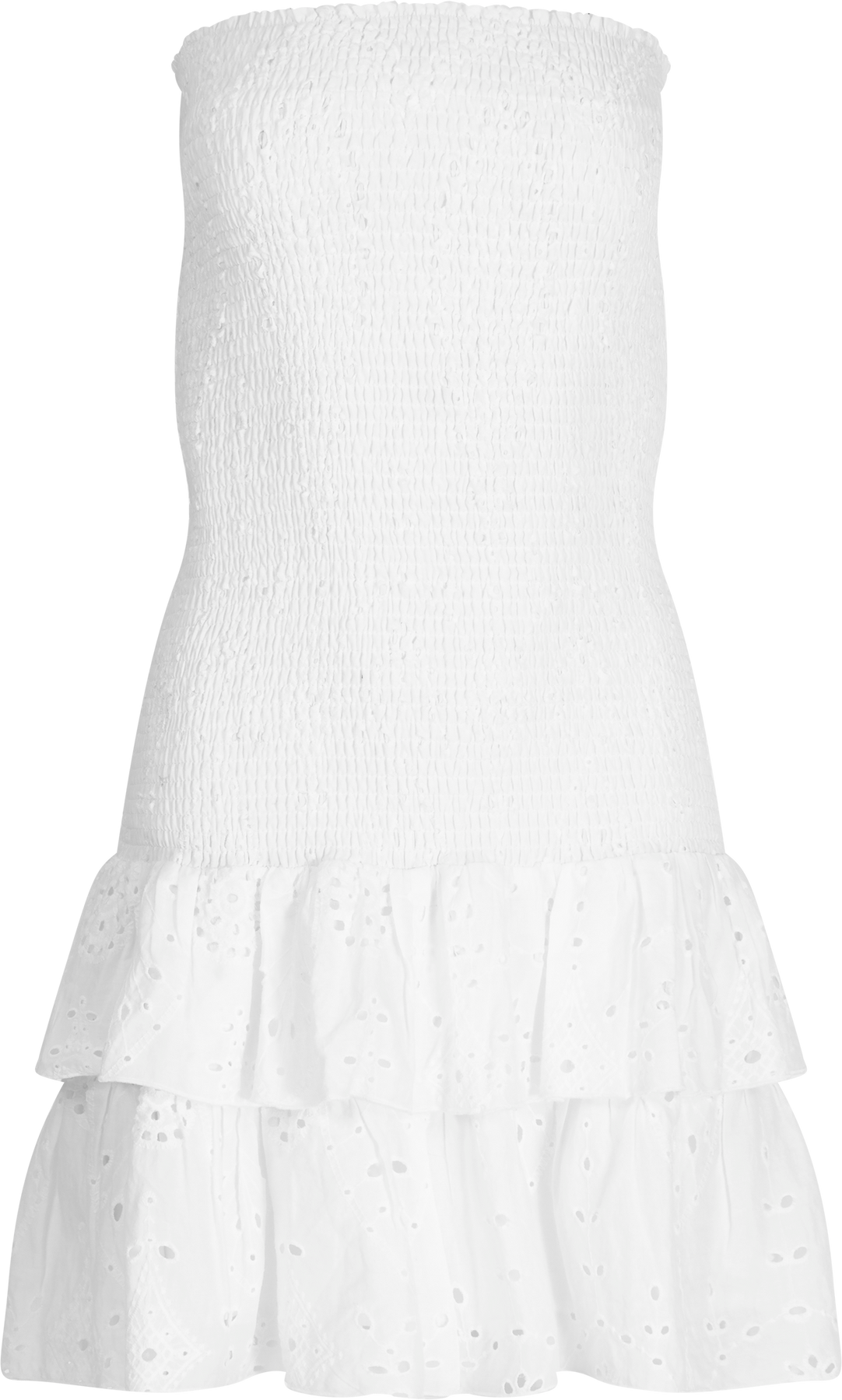 Kanutte Embroidery Dress - White