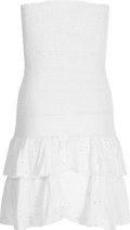 Kanutte Embroidery Dress - White
