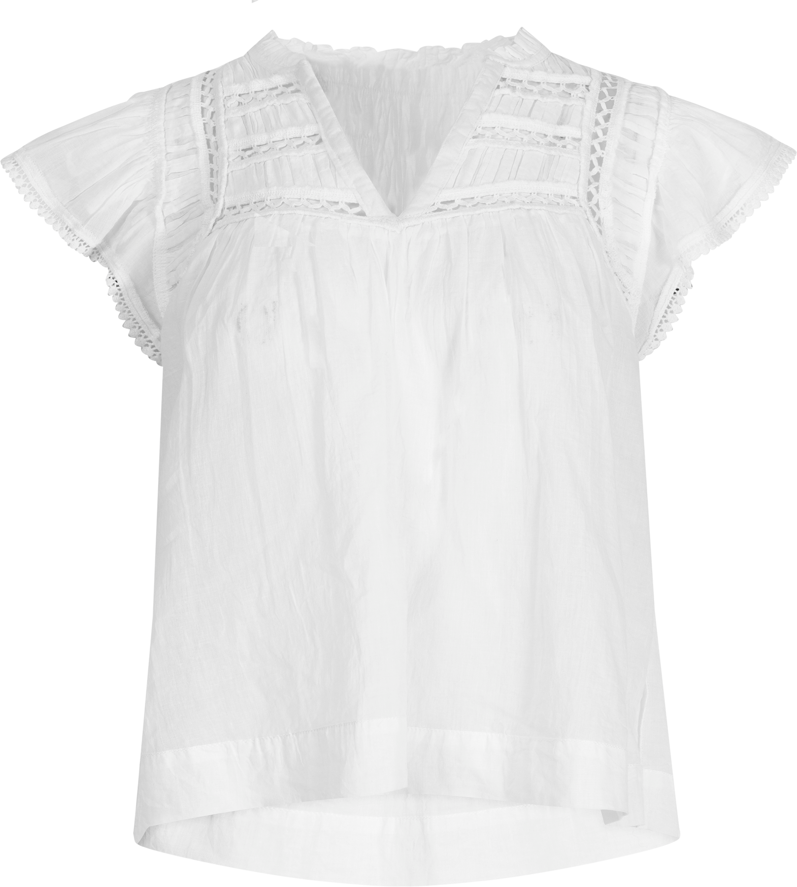 Vår Voile Top - White