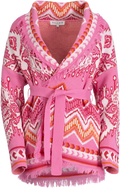 Kennedy Knit Cotton Jacket - Pink