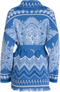 Kennedy Knit Cotton Jacket - Blue
