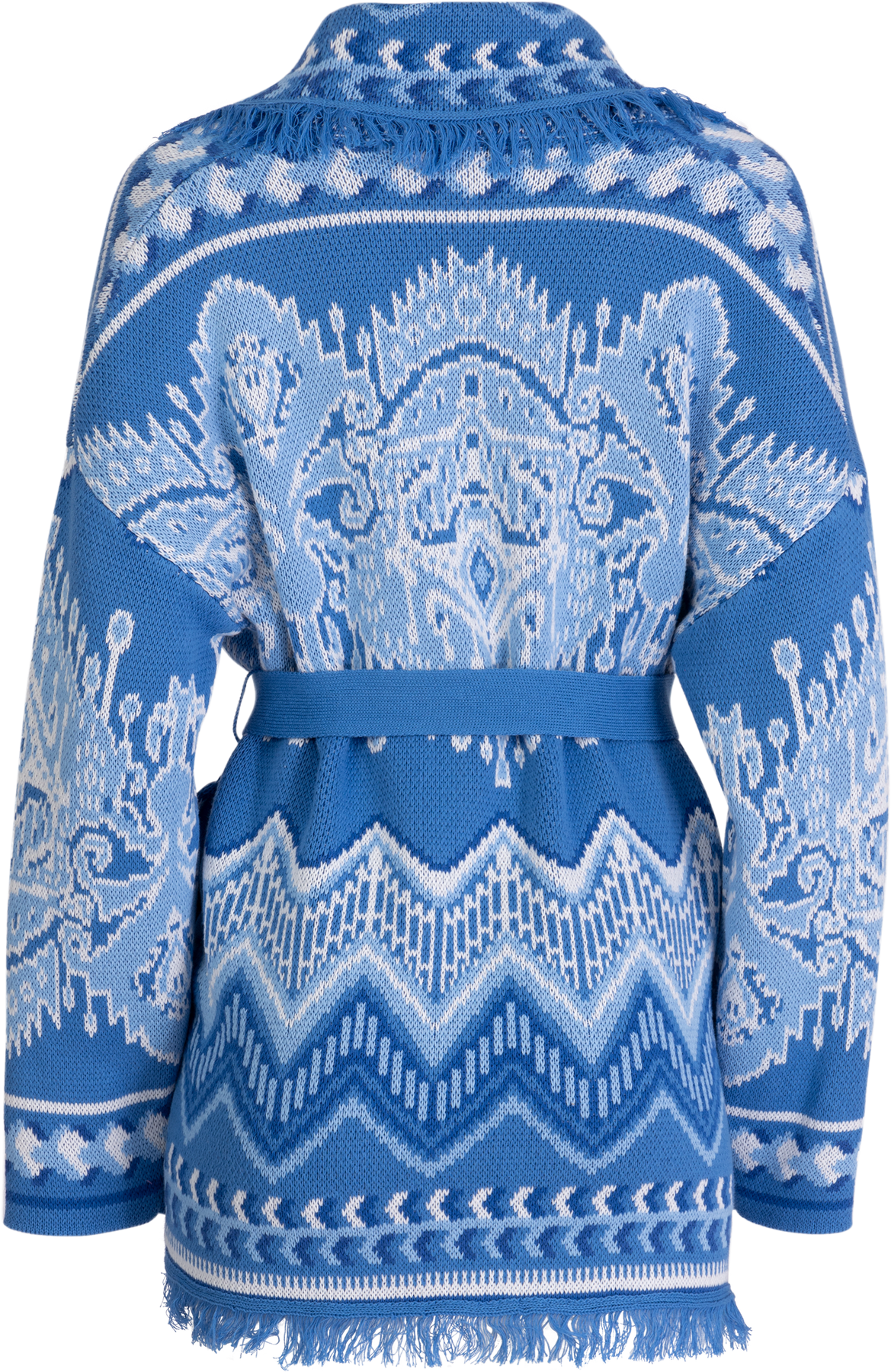 Kennedy Knit Cotton Jacket - Blue
