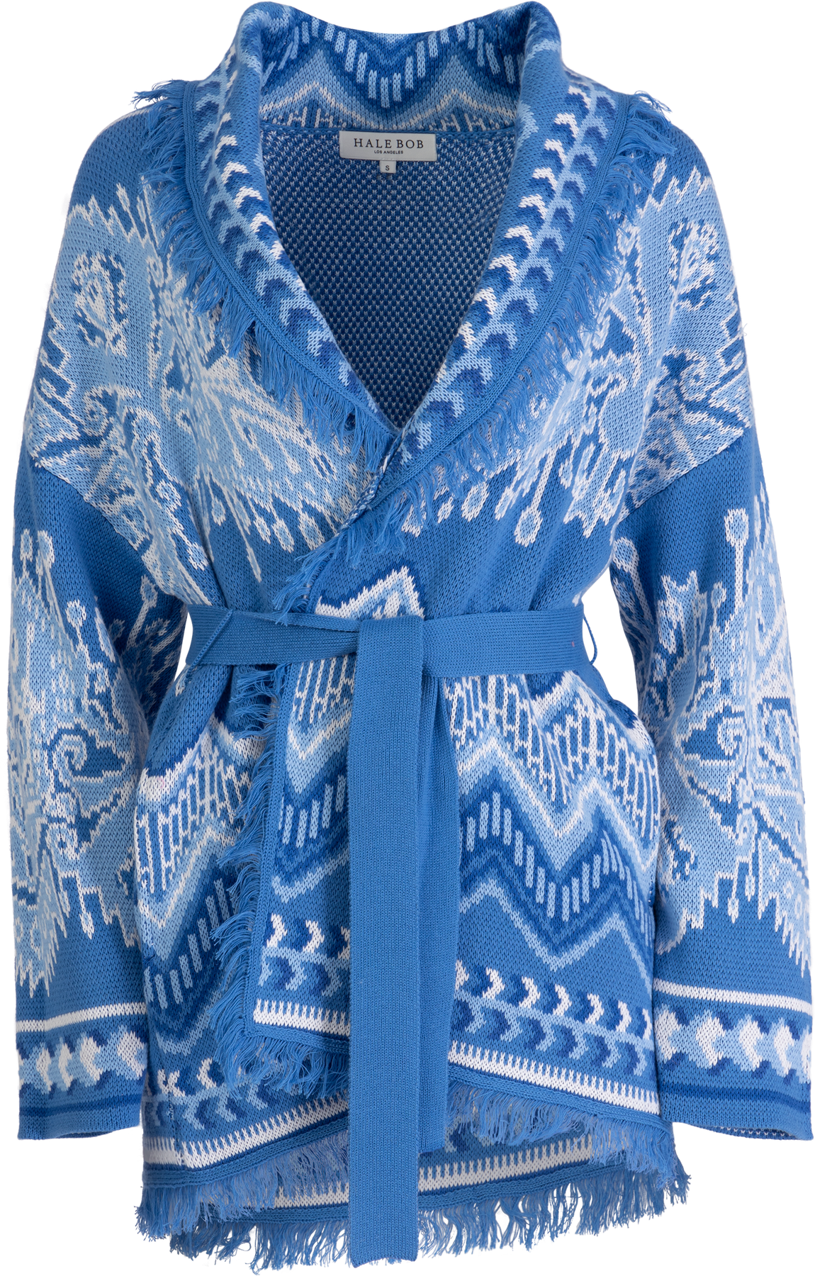 Kennedy Knit Cotton Jacket - Blue
