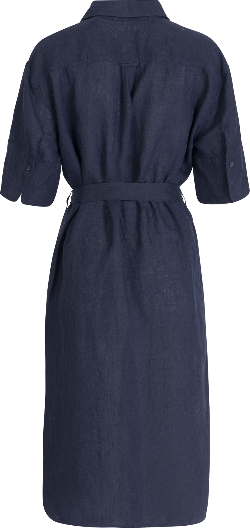 Rel Linen Ss Shirt Dress - Evening Blue