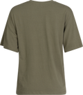 Vilja Ss Printed Tee - Olivine Bright White