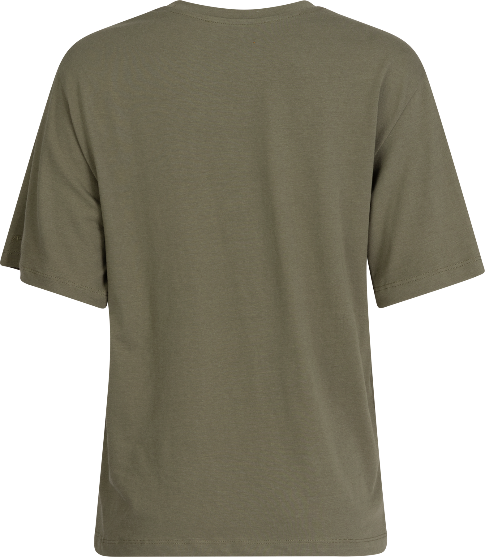 Vilja Ss Printed Tee - Olivine Bright White