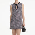 Boucle Embellished Mini Dress - Svart