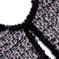 Boucle Embellished Mini Dress - Svart