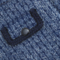 Textured Denim Jacket - Blue