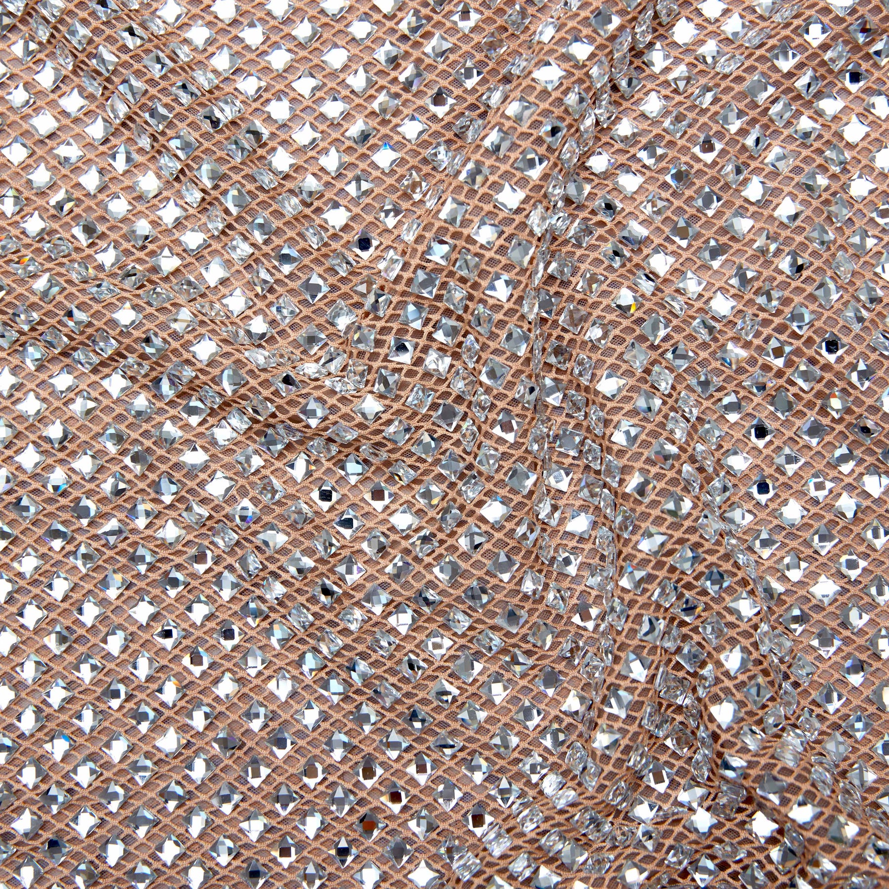 Rhinestone Drape Maxiklänning - Silver