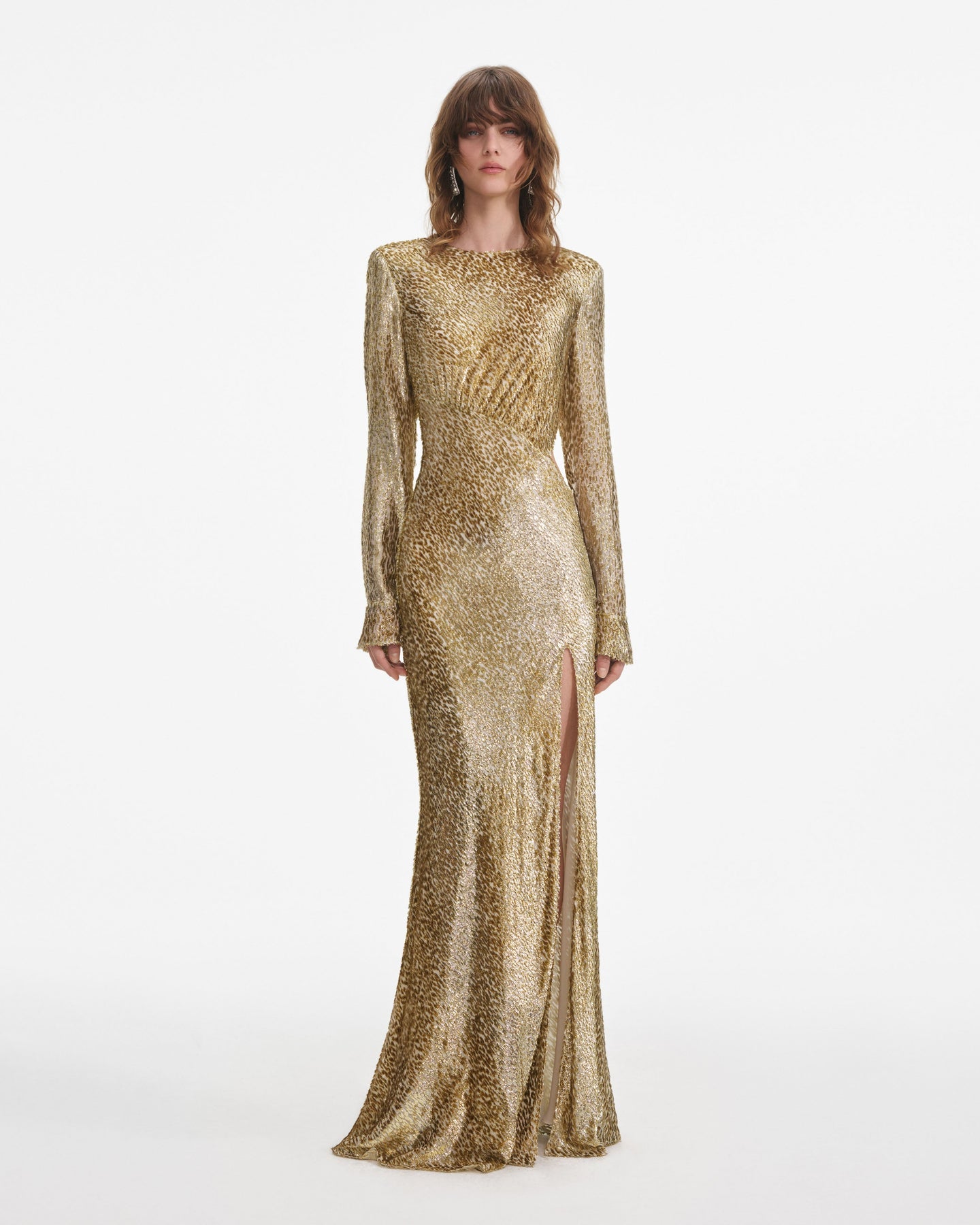 Fil Coupé Maxi Dress - Gold