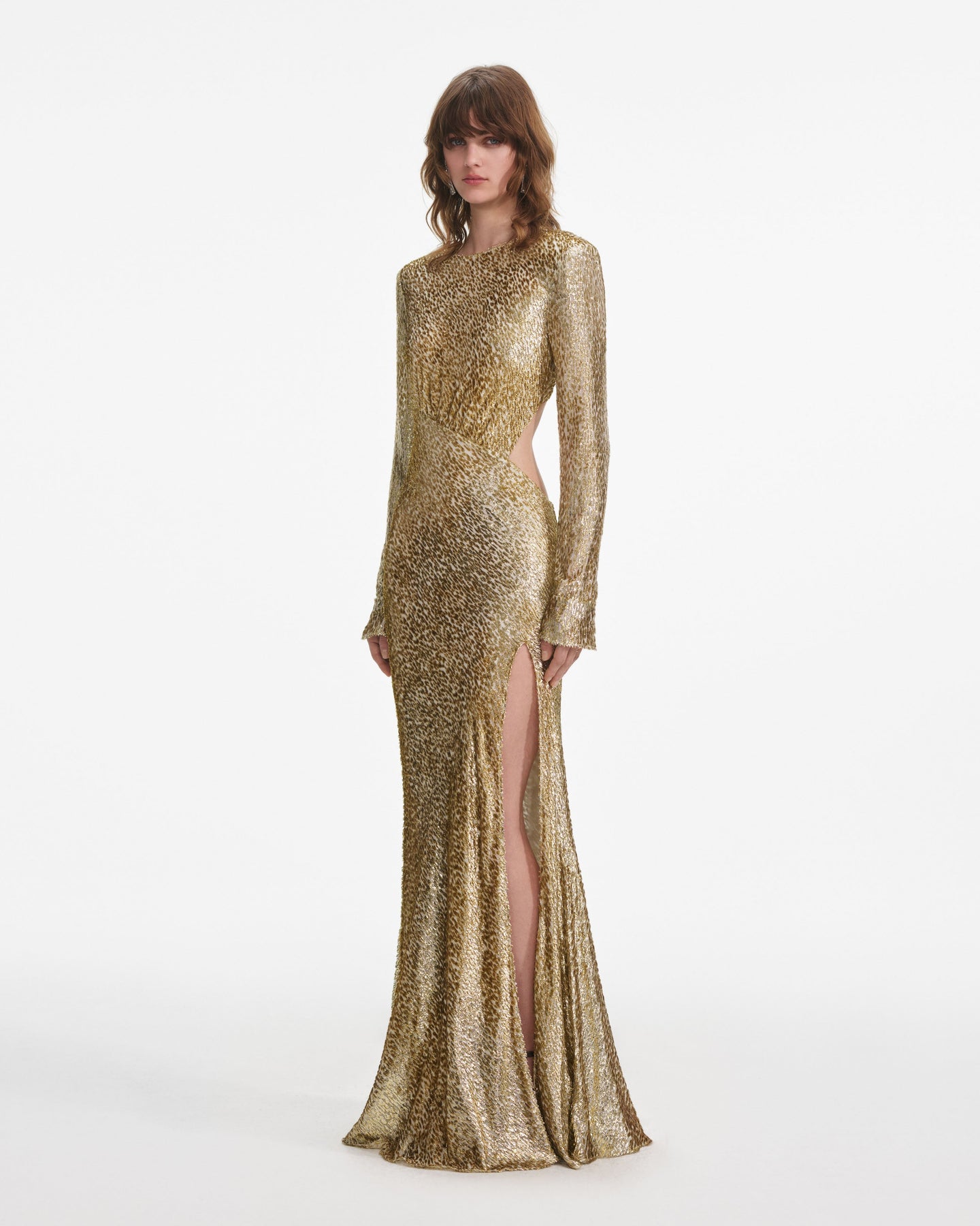 Fil Coupé Maxi Dress - Gold
