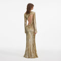 Fil Coupé Maxi Dress - Gold