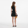 Self-Portrait Pointelle Knit Mini Dress - Svart