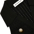 Self-Portrait Pointelle Knit Mini Dress - Svart
