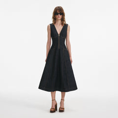 Denim Midi Dress - Indigo