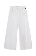 Pim Solid Trousers - White