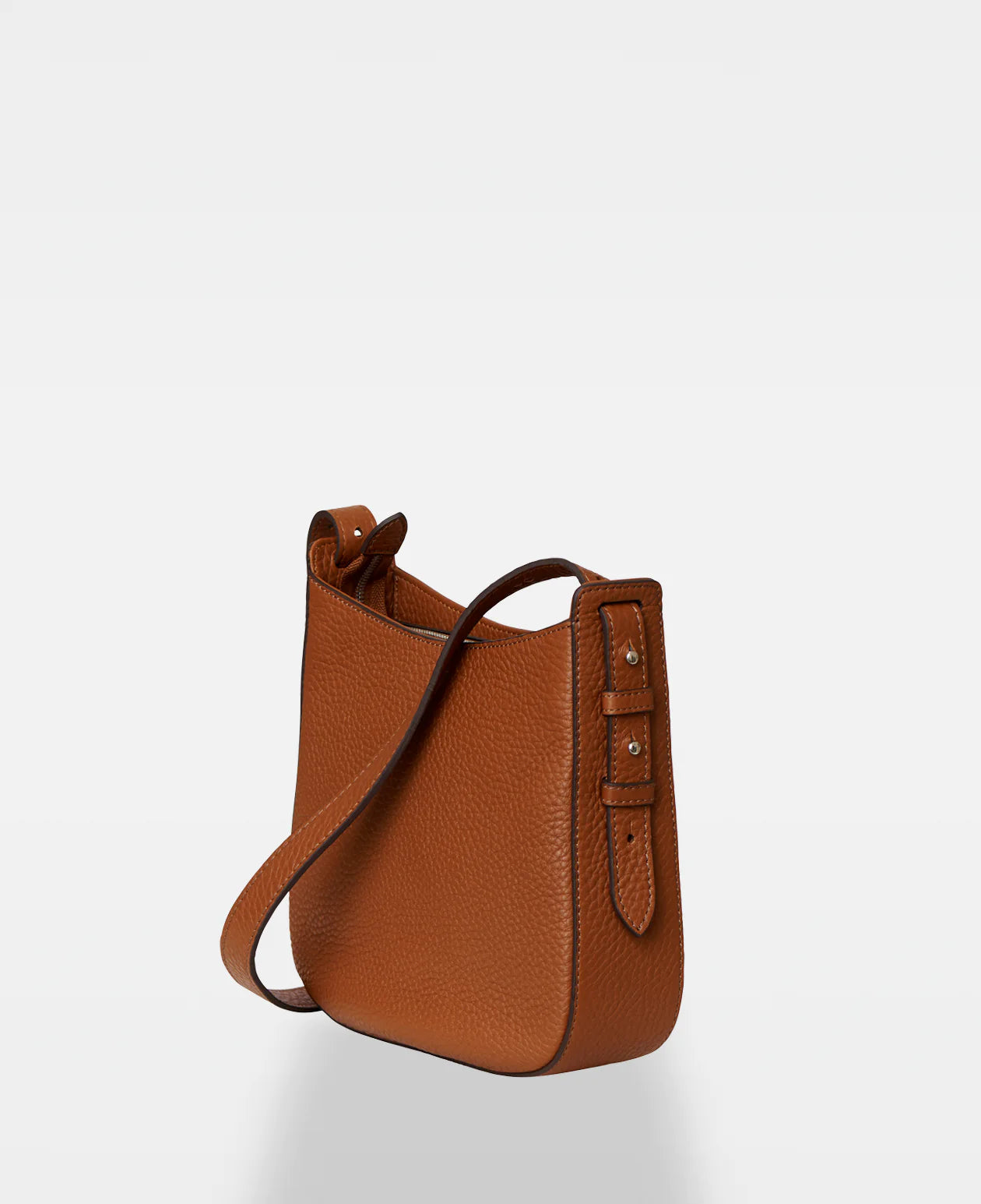 Poppy Small Hobo Bag - Cognac