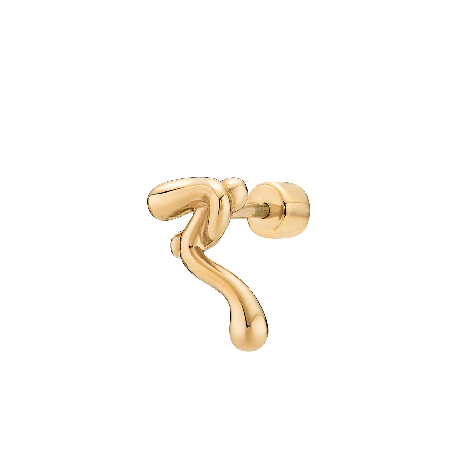 Powderpuff Stud - Gold