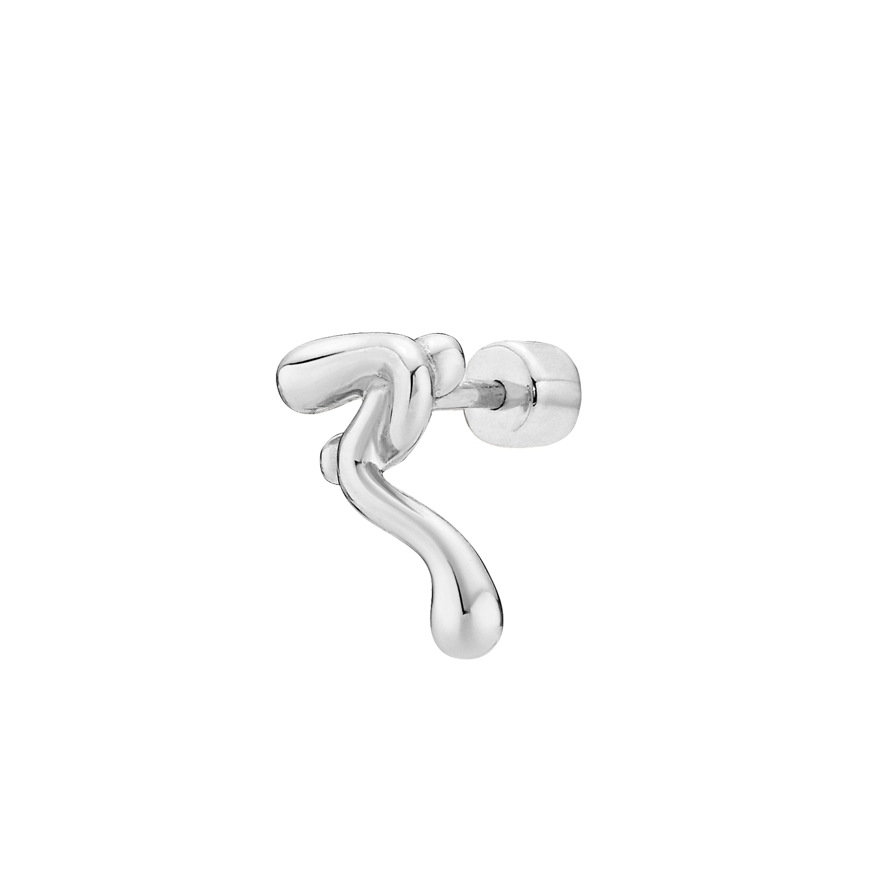 Powderpuff Stud - Silver