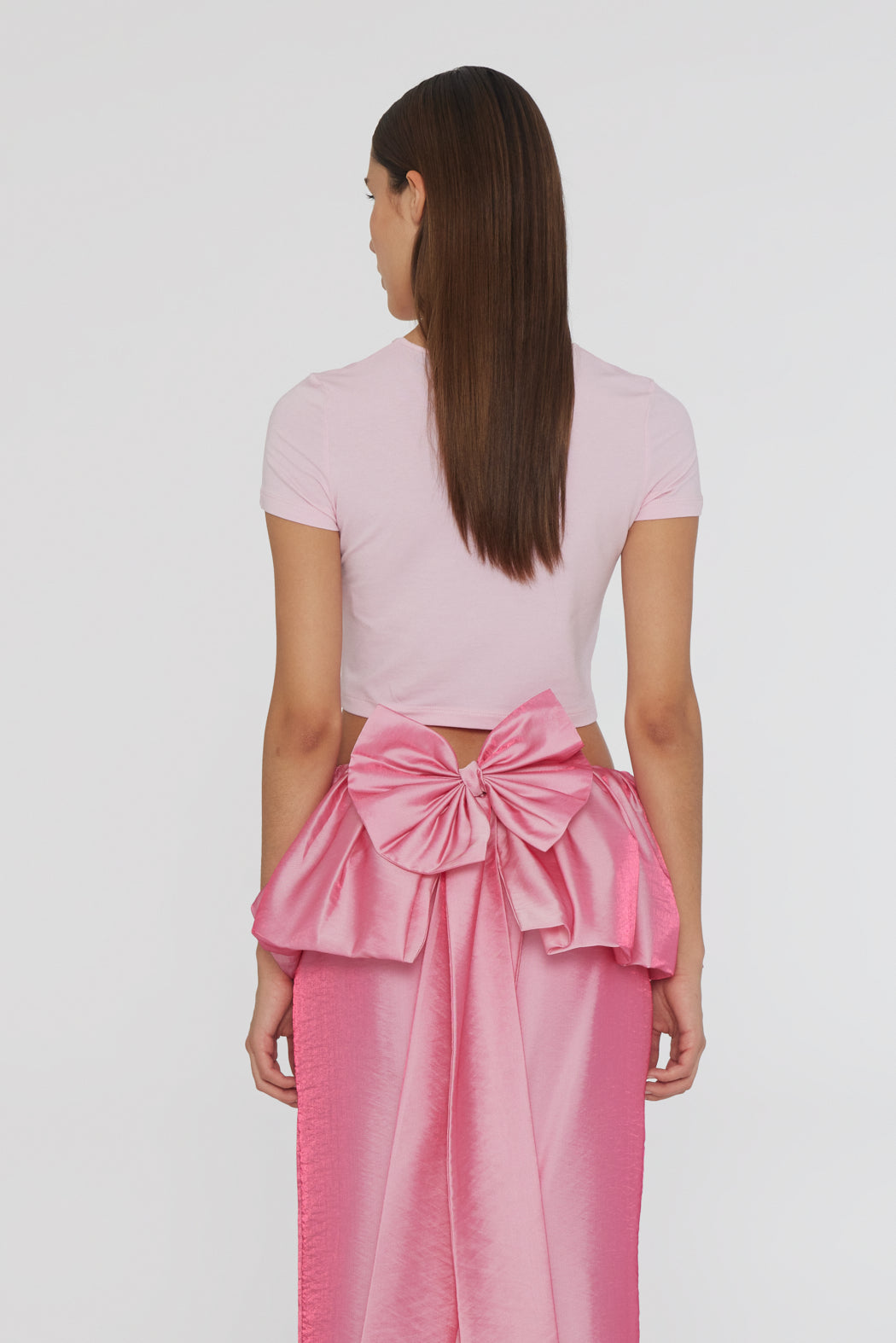 Cropped Logo T-Shirt - Orchid Pink